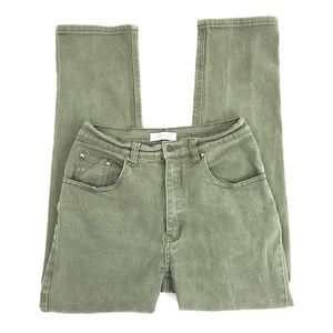 Cherokee Jeans - Vintage 90's 00's Hi Rise Olive Green Mom Jeans 28 Cherokee Jeans - Vintage 90's 00's Hi Rise Olive Green Mom Jeans 28